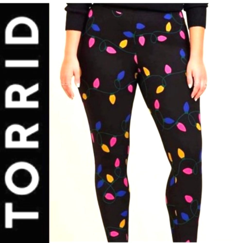 ❤️NWT TORRID LEGGING - CHRISTMAS HOLIDAY LIGHTS FULL LENGTH - PLUS SIZE